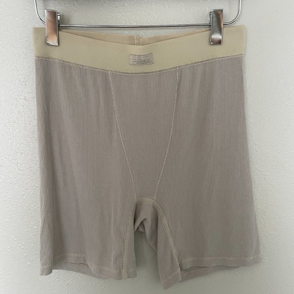 SKIMS - Cotton Rib Boxer in Talc